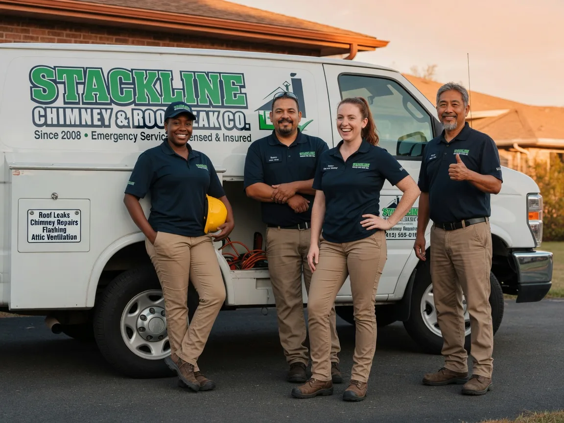 Chimney flashing repair company in Calera, OK